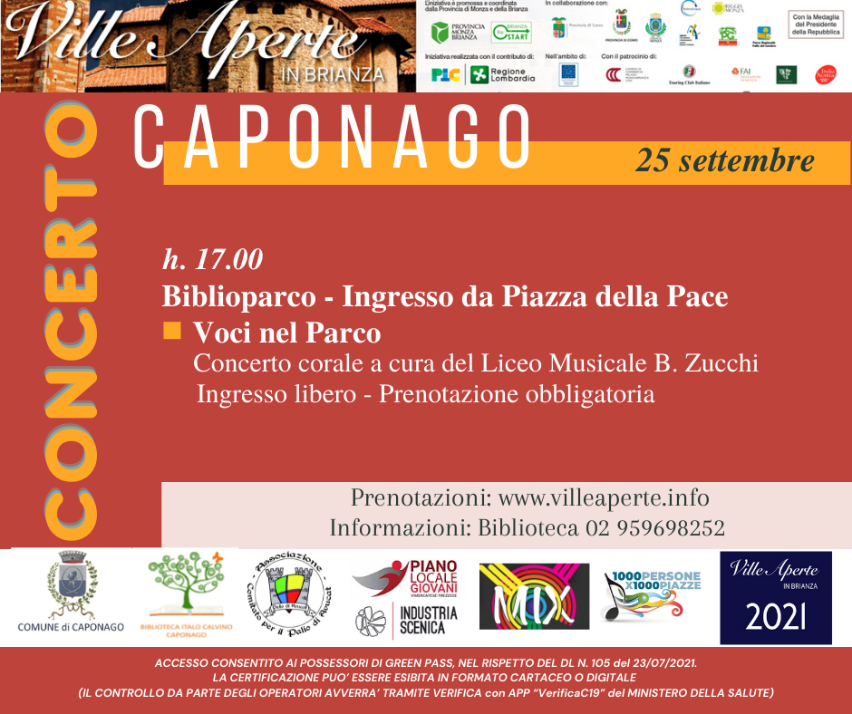 Ville Aperte in Brianza 2021 | VILLE APERTE...IN MUSICA