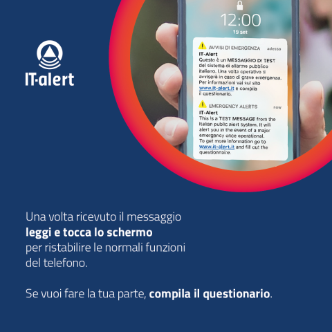 Test di IT alert Lombardia 19 settembre 2023 ore 12.00