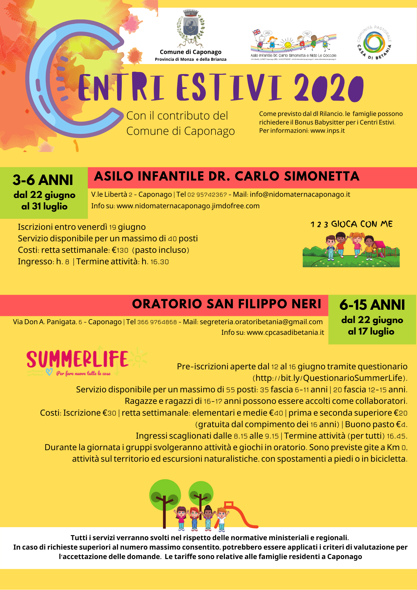 Centri Estivi 2020